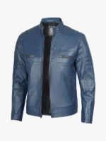 Men's Cafe Racer Style Leather Jacket