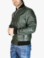 Men's Bomber Green David Jacket