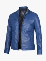 Genuine Leather Cafe Racer Jacket