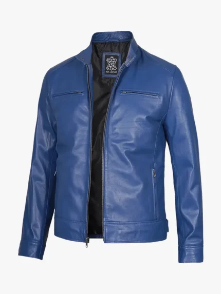 Genuine Leather Cafe Racer Jacket