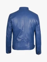 Classic Leather Cafe Racer Jacket