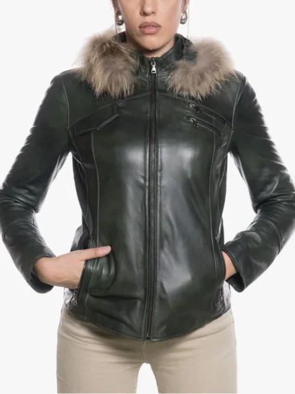 Michelina Cap Women's Green Jacket