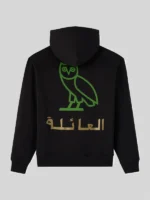 OVO Family Calligraphy Hoodie Black