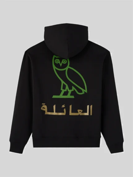 OVO Family Calligraphy Hoodie Black