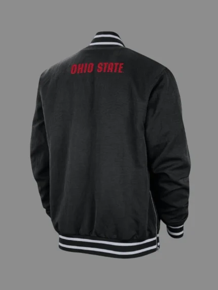 Ohio State Buckeyes Jacket Black Bomber