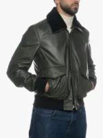 Pilota Jacket With Black Shearling Collar