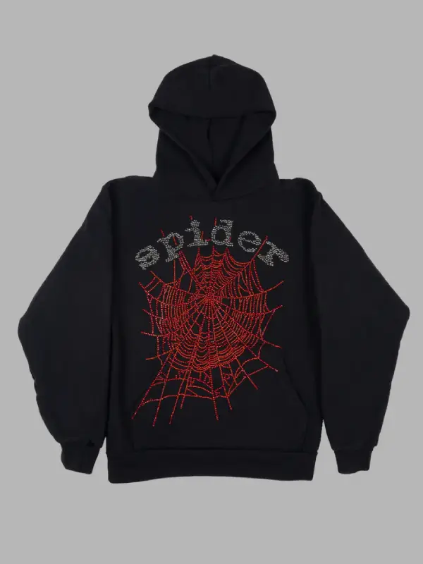 Rhinestone Spider Hoodie Black Rhinestone Spider Hoodie Black