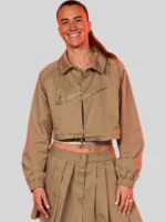 Sabrina Ionescu Nike Brown Cropped Jacket