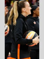 Sabrina Ionescu WNBA Black Hoodie Zip-Up