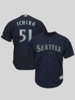 Seattle Mariners Ichiro Suzuki Navy Blue Jersey