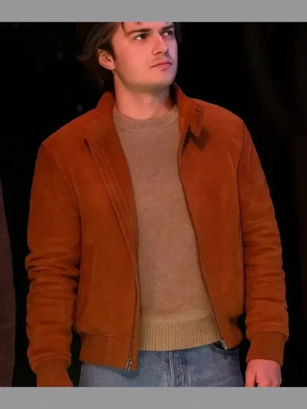 Steve Harrington Stranger Things S05 Joe Keery Brown Jacket
