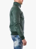 Thin Green Lamb bomber Zipper Jacket