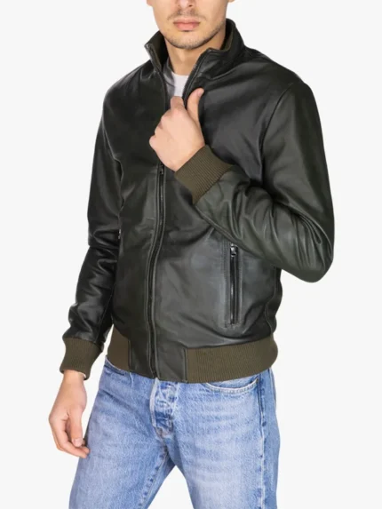 Victor Men's Bomber Green Jacket