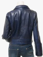 Ensley Biker Jacket Blue