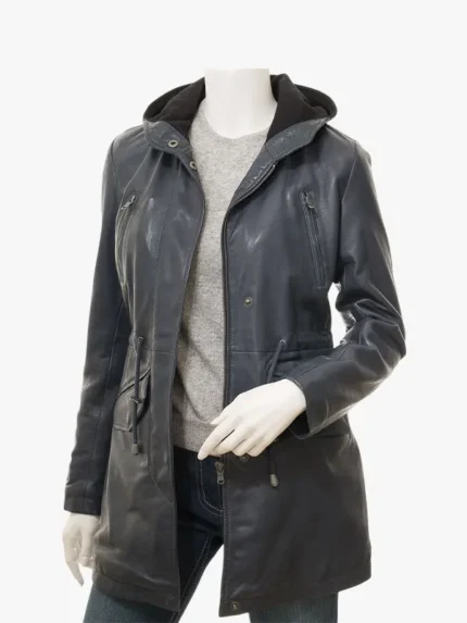 Women's Blue Parka Jacket