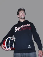 Warner Bros Superman X NFL Force For Good Hoodie Black