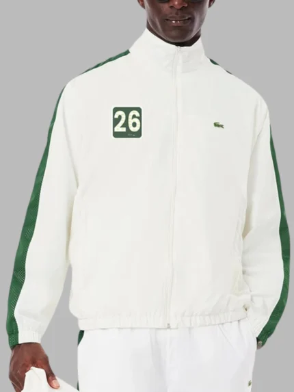 Wimbledon 2025 Novak Djokovic 26 Jacket Lacoste