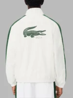 Wimbledon 2025 Novak Djokovic 26 Lacoste Jacket White