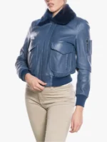 Pilot Women Blue Bomber Jacket
