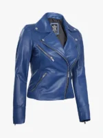 Womens Real Lambskin Leather motorcycle Jacket