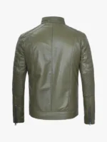 leather Jacket green Olive