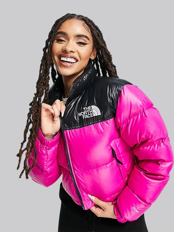 1996 Nuptse Black & Hot PInk The North Face Down Puffer Jacket 1996 Nuptse Black & Hot PInk The North Face Down Puffer Jacket
