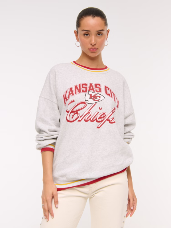 Abercrombie Kansas City Chiefs Vintage Sunday Crew Abercrombie Kansas City Chiefs Vintage Sunday Crew