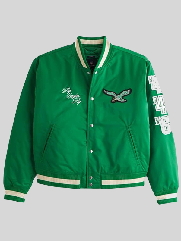 Abercrombie Philadelphia Eagles Varsity Jacket Abercrombie Philadelphia Eagles Varsity Jacket