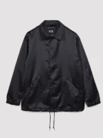 Adidas X Y3 Graphic Full Snap Black Coach Jacket