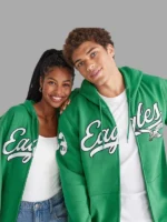 Aeropostale Eagles Script Green Hoodie