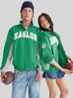 Aeropostale Philadelphia Eagles Green Zipper Track Jacket