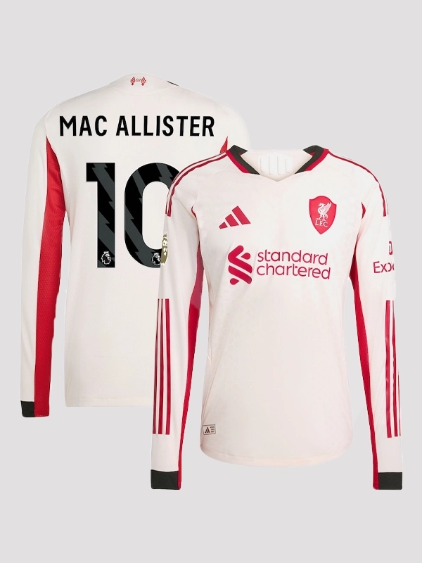 Buy Alexis Mac Allister Liverpool Long Sleeve Player Jersey