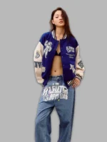 Billionaire Boys Club x CARNIVAL Varsity Jacket Blue