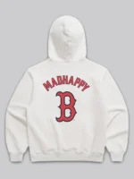 Boston Red Sox Madhappy x MLB Heather Gray Heavyweight Fleece Pullover Hoodie