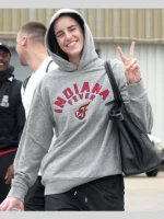 Caitlin Clark Indiana Fever Chenille Grey Hooded