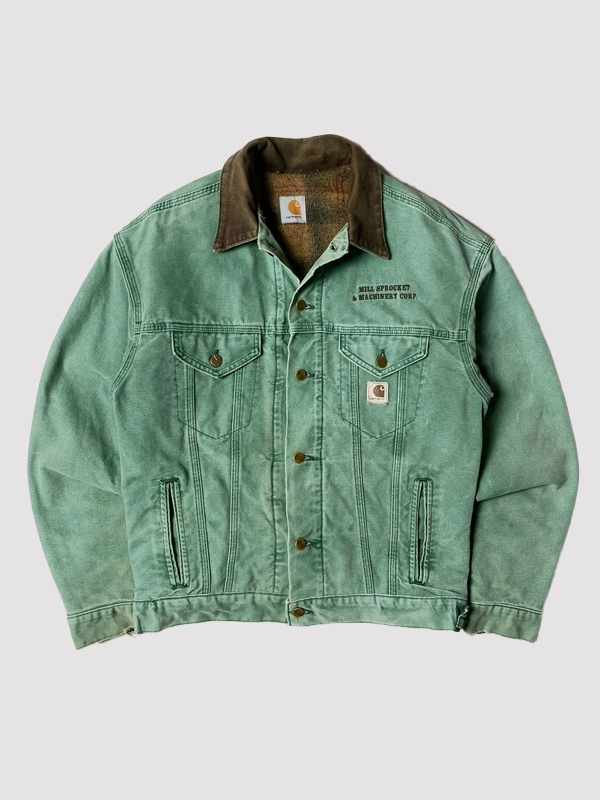 Buy Carhartt Hunter Green Trucker Jacket - Wonder Jackets