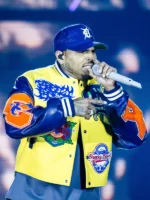 Chris Brown Breezy Bowl Yellow & Blue Jacket