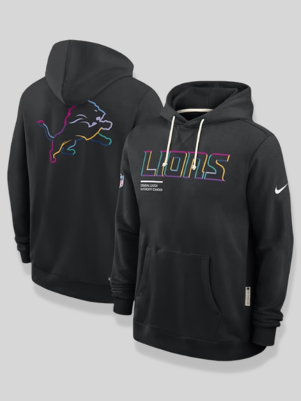 Detroit Lions Crucial Catch Black Hoodie
