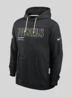 Green Bay Packers Nike Black 2025 Crucial Catch Hoodie
