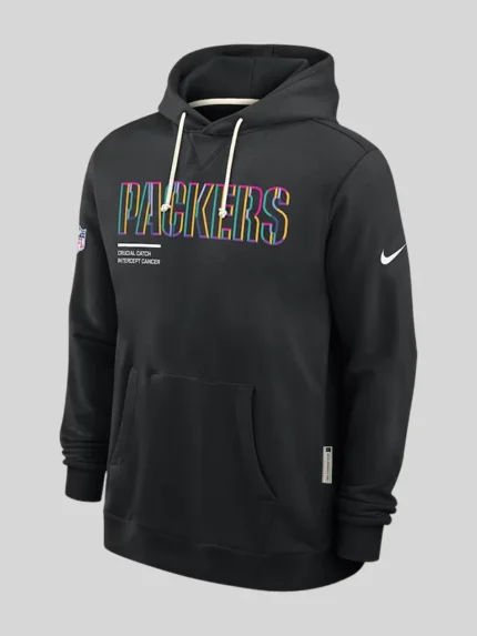 Green Bay Packers Nike Black 2025 Crucial Catch Hoodie