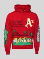 Homme Femme Cali to NYC Hoodie Red