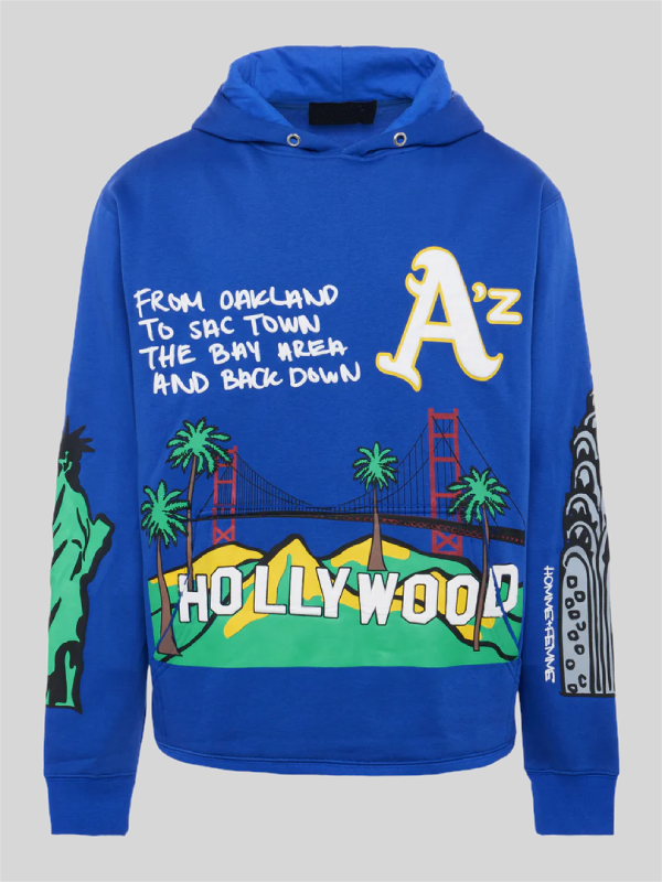 Homme Femme Cali to NYC Hoodie Royal Black Homme Femme Cali to NYC Hoodie Royal Black