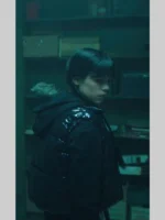 Jenna Ortega Wednesday Puffer Vest Black