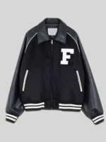 LE SSERAFIM Black Varsity Jacket