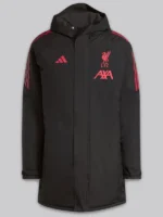 LFC Adidas 2025 26 Domestic Long Match Day Jacket Black