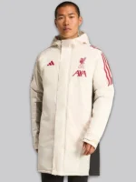 LFC Adidas 2025 26 Domestic Long Match Day Zip-Up Jacket Black