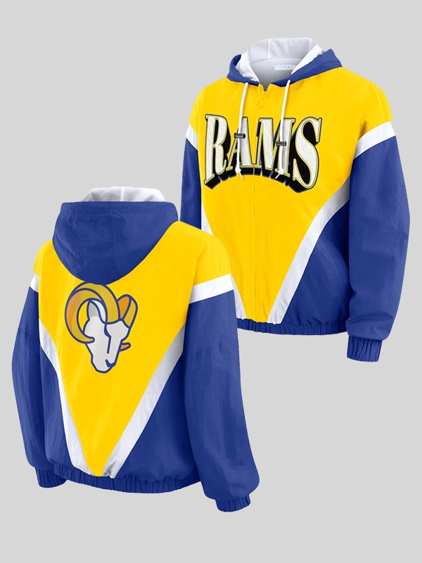 Los Angeles Rams Yellow And Blue Jacket Los Angeles Rams Yellow And Blue Jacket