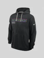 Mens Philadelphia Eagles Nike Black 2025 NFL Crucial Catch Sideline Standard issue Dri-FIT Hoodie