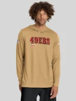 San Francisco 49ers Sideline Pure Fury Performance Long Sleeve Hoodie T-Shirt - Image 7