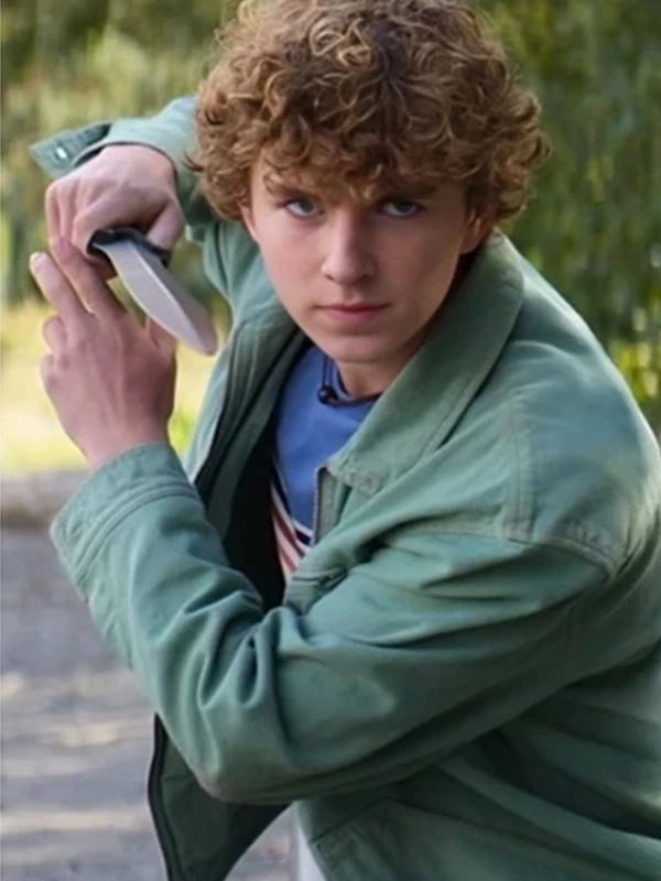 Percy Jackson and the Olympians Season 2 Green Jacket Percy Jackson and the Olympians Season 2 Green Jacket
